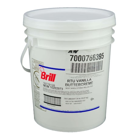 Brill Light 'N Fluffy Vanilla Buttercream Icing 35lbs 10202973